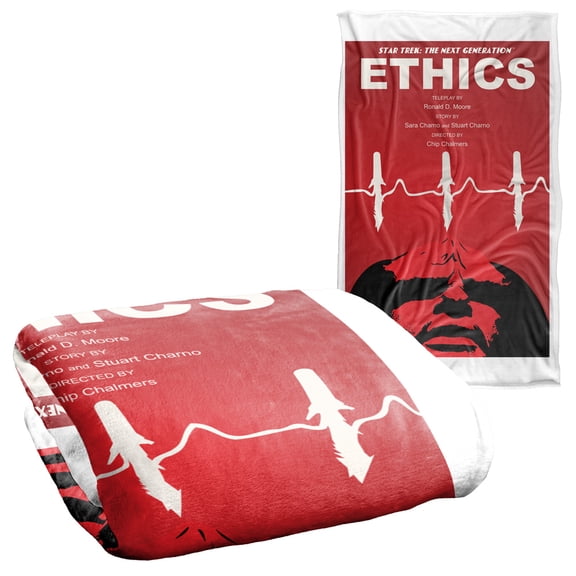 Star Trek The Next Generation Season 5 Episode 16 Silky Touch Super Soft Throw Blanket 36" x 58"