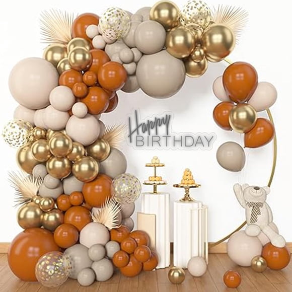 Kit de arco de guirnalda de globos A Archloon color naranja quemado, 156 piezas