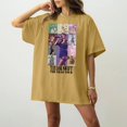 thumbnail image 4 of TayIor Chemises Sw1ft, Tylor Sw1ft Merch, Tylor Sw1ft, Mode Décontractée Imprimée Col Rond Manches Courtes Blouse Femmes Graphique Amateur de Musique TKFASHION Jaune TTTG, 4 of 6