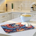 thumbnail image 6 of Yayeee Dish Drying Mat for Kitchen Counter 16"x18" Microfiber Absorbent Pad, Blue Abstract Eagle, 6 of 7