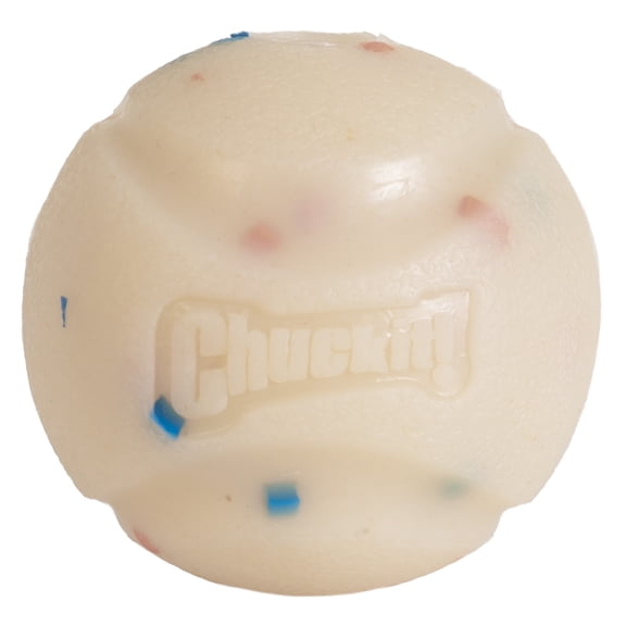 Chuckit! Birthday Fetch Dog Ball, Medium 2.5" Fetch Toy for Dogs, for Pets 20-60 lbs, Pack of 1, Multicolor