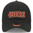 thumbnail image 2 of Men's New Era  Black San Francisco 49ers 2025 Rivalries Collection Sideline 39THIRTY Flex Hat, 2 of 5