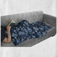 thumbnail image 6 of Ocean Soft Flannel Fleece Throw Blanket, Sealife Marine Navy Image Tropic Fish Moss Leaves Artwork Print, Cozy Plush for Indoor and Outdoor Use, 70" x 90", Blue Indigo Royal Blue, by Ambesonne, 6 of 6