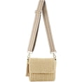thumbnail image 3 of Women's Summer Straw Braided Crossbody Bag with Tassel Chain,Shoulder Straps Woven Beach Handbag Handmade Wallet Purse, 3 of 4