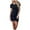 Navy, variant on HAiming Women's Summer Casual Short Sleeve T Shirt Dress 2025 Trendy Round Neck Bodycon Wrap Ruched Mini Dresses