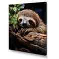 thumbnail image 2 of Designart "Countryside Sloth Rest" Sloth Canvas Wall Art, 2 of 7