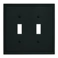 thumbnail image 1 of Mulholland 2 Toggle Black Bronze Wall Plate, 1 of 1