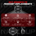 thumbnail image 4 of For Jeep Wrangler JK LJ TJ CJ 7 Inch Round Headlight Assembly with High/Low Beam DRL/Turn Signal Halo Ring, DOT Approve , H6024 LED Sealed Beam Headlights, Plug & Play(Pack of 2), 4 of 12