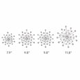 thumbnail image 4 of 4 Pcs Wall Decor Hanging 3d Wall Art, Bling Crystal Cast Star Sun Rhinestone Decor, Silver Stainless Steel Wall Decor Living Room for Bedroom Office, Kitchen, 4 of 7