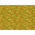 thumbnail image 1 of Ahgly Company Indoor Rectangle Patterned Golden Brown Yellow Area Rugs, 2' x 4', 1 of 6