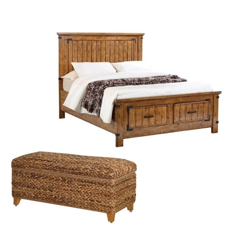 Piece Bedroom Set With Queen Panel Bed, King Size Bedroom Set With Storage Bench