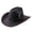 Z57-Grey, variant on Brown Cowboy Hat for Men Women, Vintage Wide Brim Western Felt Headwear with Decorative Band, Packable Travel Hats Soft Sun Protection Casual Headwear
