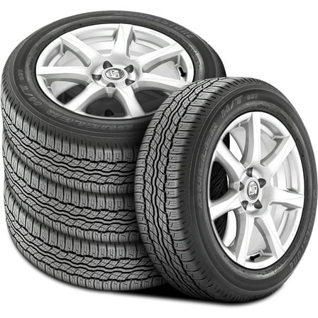 Set of 4 (FOUR) Bridgestone Dueler H/T 687 235/65R18 104T A/S All Season Tires Fits: 2006-10 Ford Explorer XLT, 2010-16 Cadillac SRX Luxury