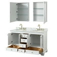 thumbnail image 6 of Wyndham Collection WCS202060DWHCMUNOMED Deborah 60" Free Standing Double Vanity Set -, 6 of 7