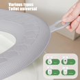 thumbnail image 5 of EVA Toilet Seat Cover with Handle | Rainproof & Washable Soft Cushion | Gray Pin-Blue Green | Standard Size 41x38cm | 1-Piece Comfort Toilet Seat Ring, 5 of 7