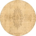 thumbnail image 1 of Ahgly Company Indoor Round Abstract Brown Contemporary Area Rugs, 6' Round, 1 of 4