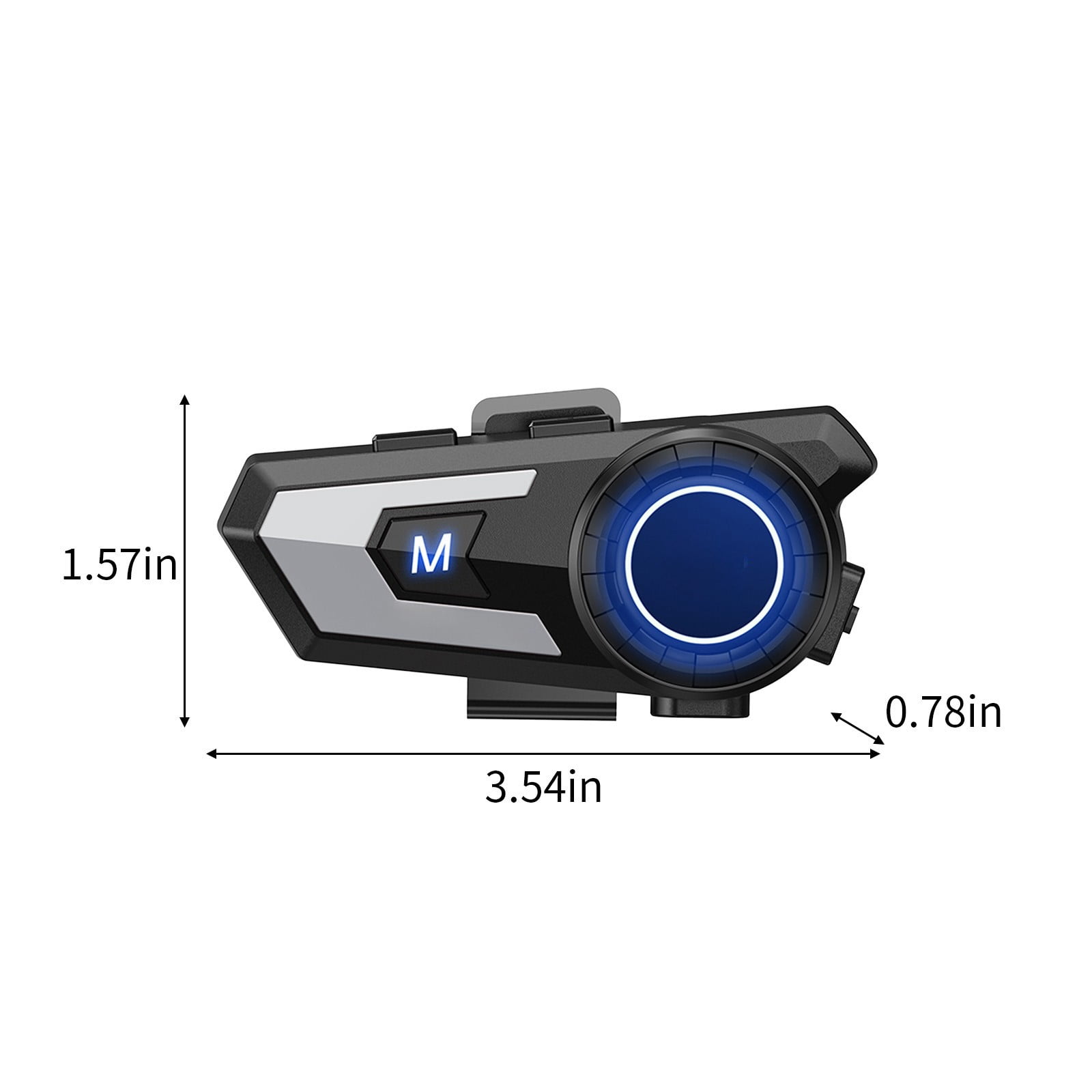 Qholemyo Motorcycle Helmet Bluetooth 5.0 Headphones Intelligent Noise Reduction Long Distance Wireless Earphones