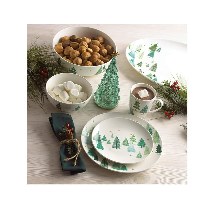 Lenox Balsam Lane Ceramic Dinner Plate Set, 4-Piece