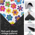 thumbnail image 3 of Pioneer Flower Floral Print Pattern Kitchen Rugs Sets Of 3,Kitchen Runner Rugs Non Skid Washable,Decorative Kitchen Floor Mats for Kitchen,Sink,Laundry,17X30 Inch + 17X47 Inch + 17X59 Inch, 3 of 6