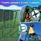 thumbnail image 4 of Sportspower Juego de Columpios de Metal Swing Climb & Plane 6 en 1 con Estructura en A Resistente, Columpio con Cinturón, Planeador, Platillo, Escalada y Escaleras de Red, para Edades de 3 a 8 Años, 4 of 5
