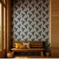 thumbnail image 2 of S4Sassy Buta Design Wallpaper- Asian Style Wall Covering, 25" X 240" Self-Adhesive Textured Vinyl Walls Paper, Decorative Wallwrap, Easy Diy Walls Covering For Bedroom, Living Room- Blue, 2 of 9