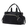 thumbnail image 2 of Bunblic Diaper Bag Lightweight Large Capacity Shoulder Bag for Nurses Women Work Gym Black, 2 of 8