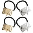 thumbnail image 1 of 4Pcs Metal Elastic Hair Bands Metal Hair Ties Ponytail Holder Hair Accessories, 1 of 4