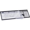 thumbnail image 2 of LogicSkin Silicone Protective Cover for PC Slim Line / Nero PC Slim Line Keyboard, Clear, 2 of 7