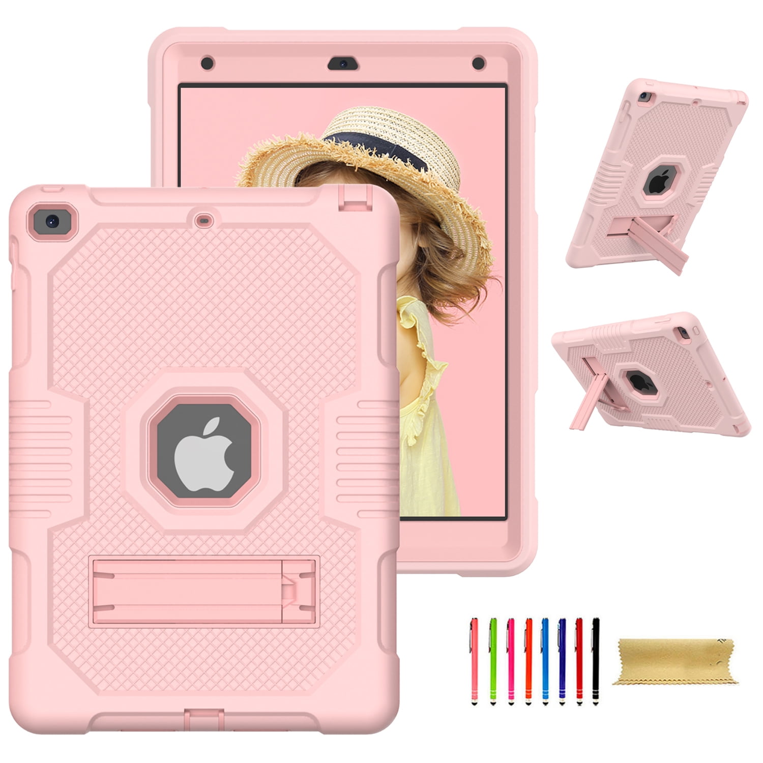 ELEHOLD iPad 9th Generation Case, iPad 8th Generation Case, iPad 7th Generation Case, Hybrid