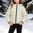 thumbnail image 7 of yillto Winter Puffer Jacket for Boys Girls Lightweight Full Zipper Long Sleeve Hooded Jacket Trendy Toddler Kids Coat, 7 of 7
