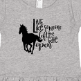 thumbnail image 4 of Inktastic Live Like Someone Left the Gate Open Horse Silhouette Girls Toddler Dress, 4 of 5
