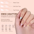 thumbnail image 3 of Press on Nails Esimily, 150 unidades, punta francesa, corta, almendra, 3 of 7