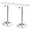 2 PCS White, variant on Giantex Round Bar & Pub Table, Height Adjustable Bistro Table w/Faux Marble Top, 360° Swivel Cocktail Table