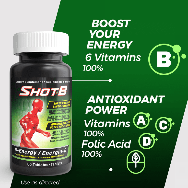 Shot B Energy Multivitamin Complex with Antioxidants photo 3