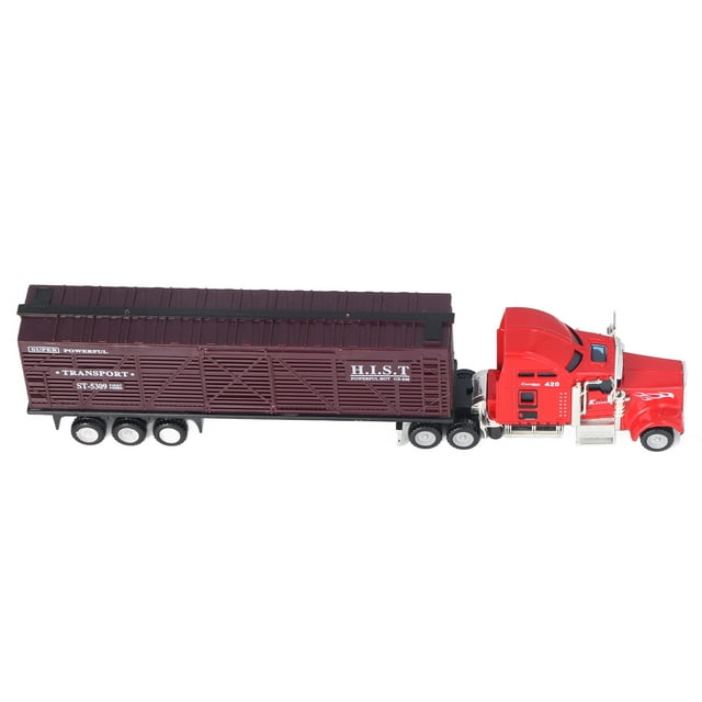 Modèle de Camion de Transport, Camion à Rétrofriction Brillant Résistant à l'Usure 1:65 Interactif en Alliage pour Enfants