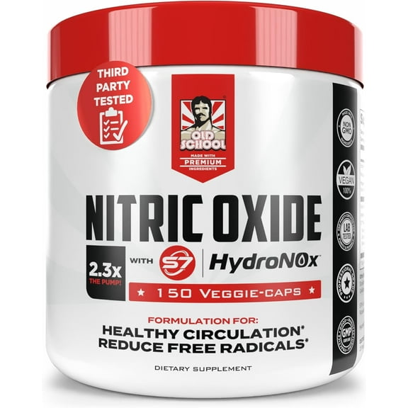 Vintage Burst X | Nitric Oxide Supplement for Men - Pre Workout Booster with 2000mg HydroNOx Citrulline HCl - Energy & Blood Flow Support - Male Enhancing Supplement for Performance - 150 Veggie Caps