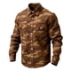 thumbnail image 2 of Ceisia Men's Loose Fit Vintage Jungle Camouflage Print Long Sleeve Cotton Shirt Brown M Gifts, 2 of 3
