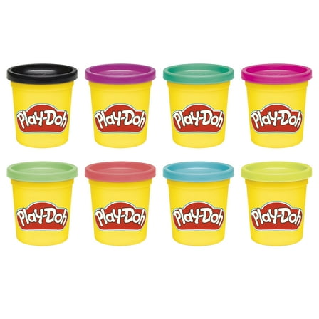 Play-Doh 8 Pack Vibrant Colors, 3 Ounce Cans, Arts & Crafts for Kids 2 