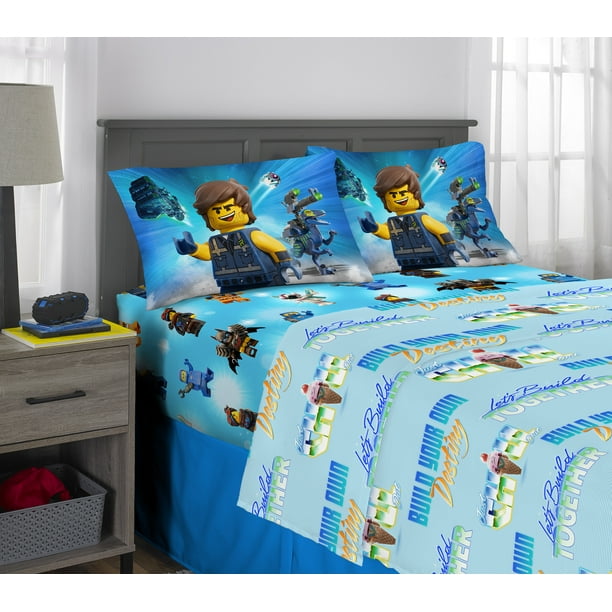 The LEGO Movie Sheet Set, Kids Bedding, 4Piece Full Size