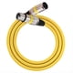 thumbnail image 1 of Cable XLR de 3 Pines, Conector XLR Macho/Hembra para Montaje en Panel A Conector XLR Hembra/Macho, Convertidor de Extensión de Micrófono de Paso, Amarillo., 1 of 10