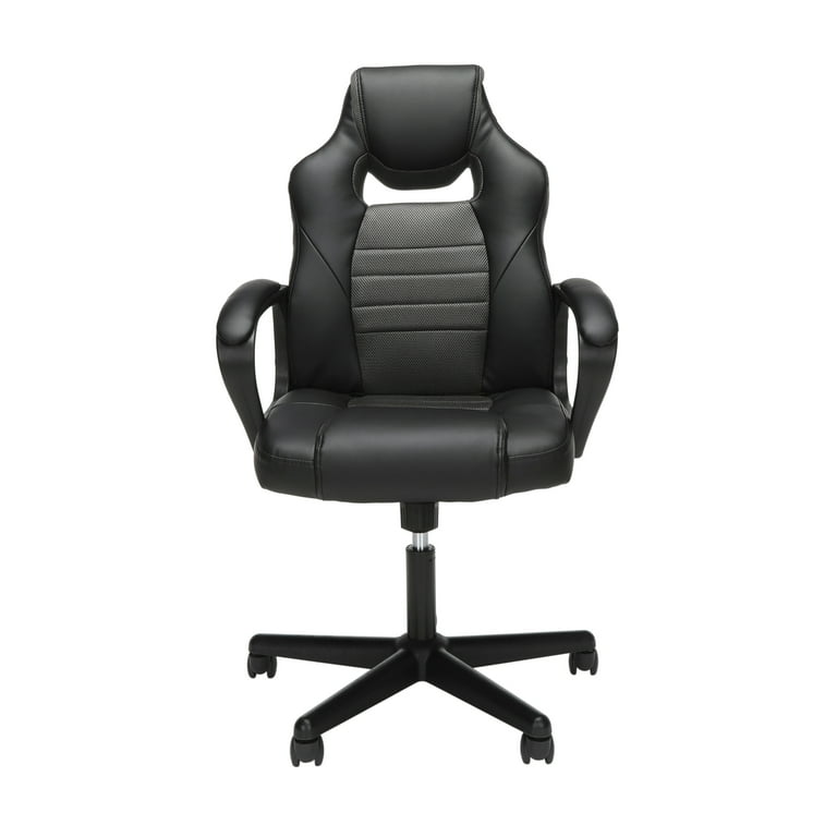 OFM Essentials Collection Racing Style Gaming Chair in Gray ESS