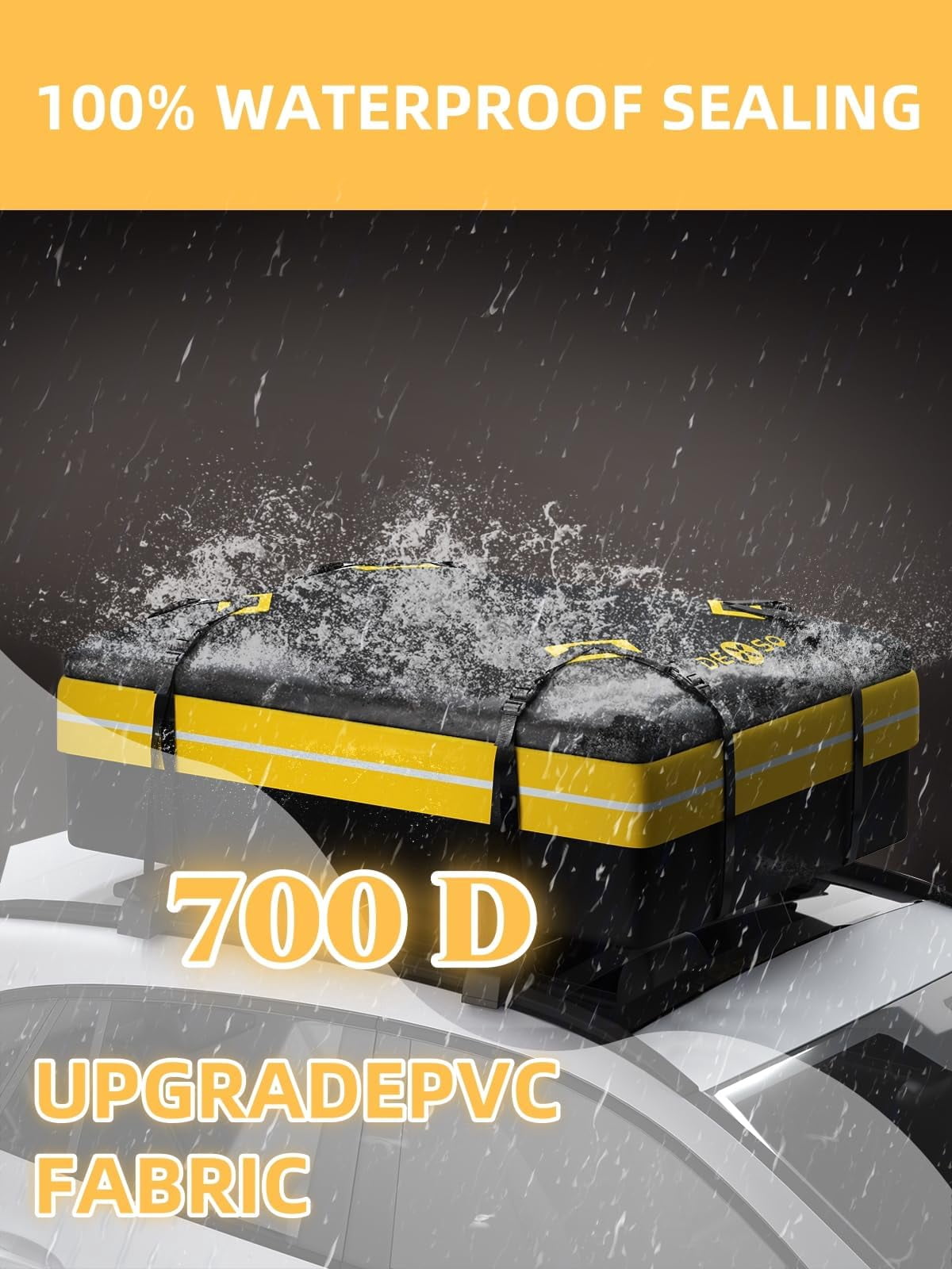 Roof Rack Basket, 116.8cm+38cm Universal Rooftop Cargo Carrier with Extension, 90kg Capacity Heavy-duty Steel Car Top Luggage Holder for Car, SUV, Truck, Pick Up - with PU Bag