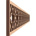 thumbnail image 3 of Ekena Millwork 46 3/8"W x 4"H x 3/8"T Hazelton Fretwork Moulding, Red Oak, 3 of 13
