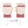 thumbnail image 2 of Guantes calefactables USB para clima frío, de doble cara, calentadores de manos amarillo y rosa, 2 of 9