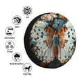thumbnail image 3 of Bingfone Butterfly and Bloom Beauty Spare Tire Cover Weatherproof Universal Wheel Protectors for RV Camper Travel Trailer SUV Truck-17 inch, 3 of 8