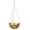 Gold, variant on Wrought Iron Chain Hanging Planter, Metal Flower Bowl Pot, Modern Balcony Wall Hanging Stand, Versatile Planter for Indoor Outdoor Home Decor