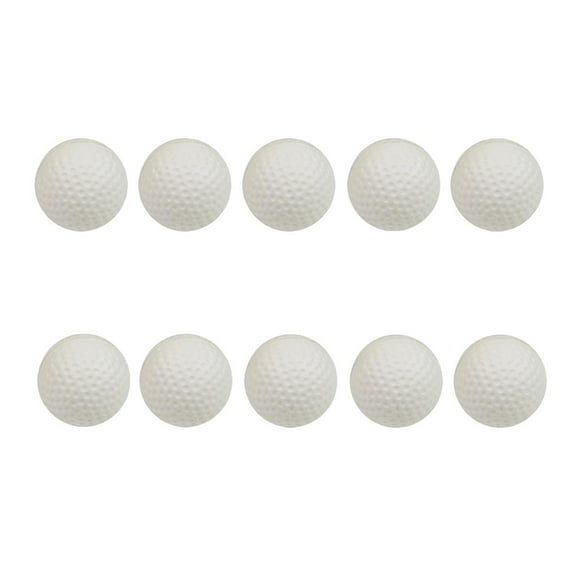 10x Práctica De Pelotas para golf Swing Aids De Entrenamiento Para , Y Adultos, Putting Interior, Equipo De Práctica De Patio Blanco DYNWAVEMX Pelota de práctica de golf