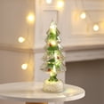 thumbnail image 2 of Yhmxh Resin Christmas Tree, Lighted Clear Christmas Tree Figurines with LED Fairy Lights 5.5 in Light up Christmas Tree Centerpieces Decor Xmas Table Lamps Ornaments Gifts for Home Indoor Holiday, 2 of 7