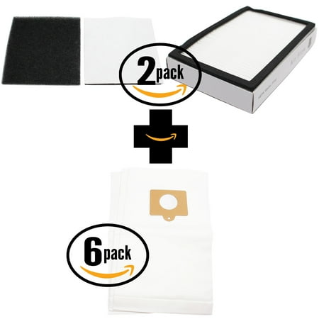 Type Iv Foam 18 Replacement Kenmore 11620813001 Vacuum Bags, 2 HEPA Filter & 2 Foam Filter - Compatible Kenmore 50558, 5055, 50557, Type C Vacuum Bags; 86880, KC38KBRMZ000, EF-2 Filter & 20-86883, CF-1 Filter ()