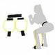 thumbnail image 5 of Bandas de resistencia para glúteos con tiradores de cadera, bandas de entrenamiento para mujeres, cinturón tonificador de glúteos para ejercicio, deportes, saltos, entrenamiento, levantamiento, banda, 5 of 6